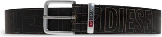 Diesel Heren, Accessoires, Zwart, Maat: 80 CM Leer