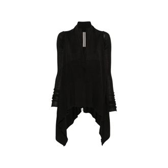 Rick Owens Asymmetric Long-sleeve Cardigan