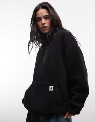Carhartt Work in Progress Elliot - Giacca foderata nera con collo a imbuto-Nero