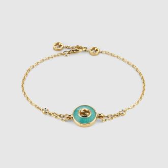 Gucci Interlocking 18k Chain Bracelet, Yellow Gold, Yellow Gold