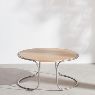 Maisons du monde Mesa de centro redonda de acero 75 cm