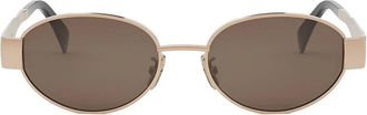 Celine Sunglasses Cl40235 U 28 E Gold/Brown Unisex