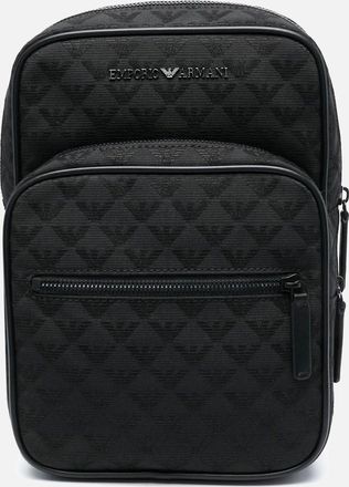 Emporio Armani Mens One Shoulder Backpack Black - Size: OS