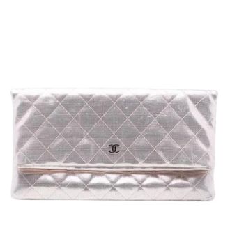 Chanel Pre-owned Clutches, female, Pink, Size: ONE SIZE Pre-owned Leather Clutch