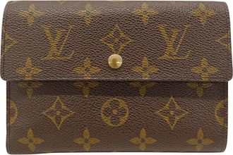 Louis Vuitton Brown Galle Monogram Monogram Wallet (Tri-Fold) (Pre-Owned)