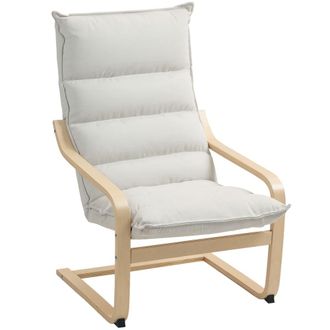 HOMCOM Sill&oacute;n de sal&oacute;n 67x83x105 cm crema