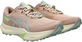Asics Womens Fuji Lite 6 Shoes In Pale Apricot/lichen Rock