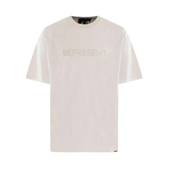 Represent T-shirt con ricamo Serif Grigio - - Tops - Uomo - Grigio - L