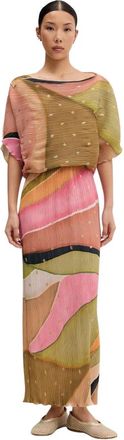 Never Fully Dressed Tilly Jurk - Dames - Maxi kleedjes - Veelkleurig - XS - Leer - Kleedjes