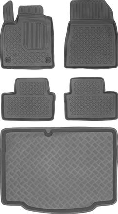 OEM Renault Clio V Hatchback A Partir De 2019 Set - Alfombrillas Para Coche + Alfombrilla Para Maletero