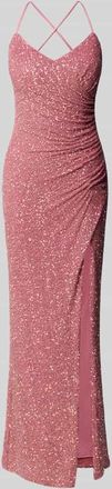 Vera Mont Abendkleid mit Pailletten in Pink, Gr&ouml;&szlig;e 36