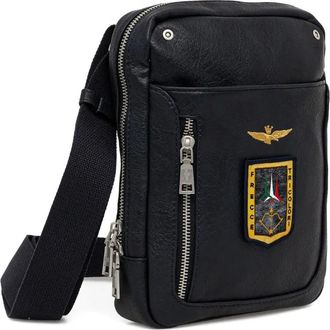 Aeronautica Borsa messenger con applicazione - Blu