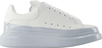 Alexander McQueen Oversized Sneakers - Dames - Sneakers - Blauw - 37 EU - Leer - Schoenen