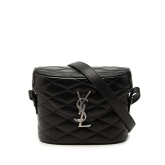 Saint Laurent Pre-owned Saint Laurent Quilted Lambskin Monogram June Box Bag Unisex P6P063LGJXV7EPAL