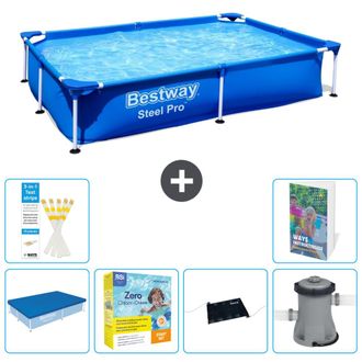 Bestway Piscina Bestway Steel Pro Rectangular - 221x150x43 Cm - 7-piezas S60