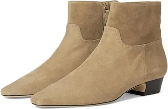 Stuart Weitzman Stassi Zip Bootie Womens Boots Golden Olive/Marron Vino : 10.5 M, Leather