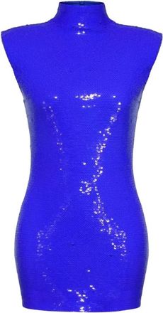 NU&Eacute; Cobalt Mini Dress - Dames - Feestkleedjes - Blauw - XS - Pailletten - Kleedjes