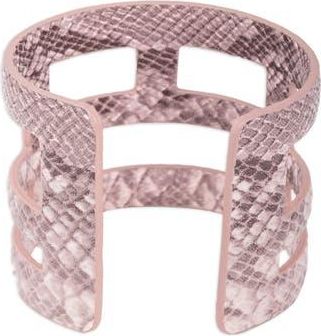 Saachi Snake Print Cutout Cuff in Pink at Nordstrom Rack
