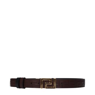 Versace Bruin Leren Regular Riem