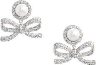 Self Portrait Crystal Droplet Earrings - Dames - Oorbellen - Grijs - ONE Size - Accessoires