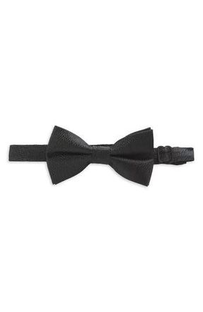 Karl Lagerfeld Chevron Pre-Tied Bow Tie in Black at Nordstrom Rack