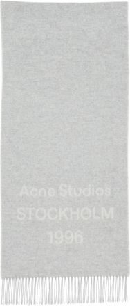 Acne Studios Sciarpa con stampa - Grigio