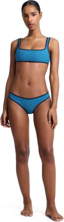 Onia Claire Tricot Bikini Top in Blue at Nordstrom, Size X-Large