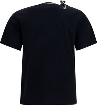 Burberry Womens T-Shirt With Cut-Out Detail Black Cotton T-Shirts & Jerseys