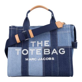 Marc Jacobs Tote Bags, female, Blue, Size: ONE SIZE The Denim Medium Tote Bag