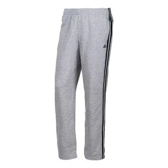adidas Mens adidas Logo Micro Mark Stripe Straight Sports Pants/Trousers/Joggers Gray X12934