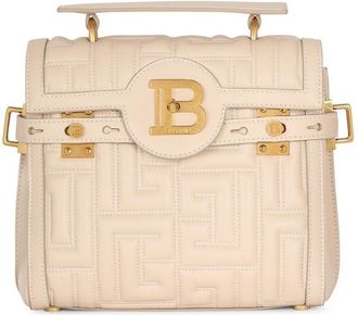 Balmain mini B-Buzz 23 leather tote bag - women - CALFSKIN - One Size - Neutrals