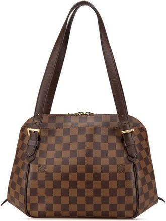 Louis Vuitton Brown Pvc Leather Handbag Tote Bag (Pre-Owned)