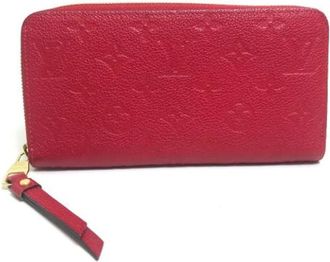 Louis Vuitton Pre-owned Wallets, female, Red, Size: ONE SIZE Pre-owned Canvas Wallet