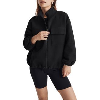 Madewell Caribou Quilted Jacket in True Black at Nordstrom Rack, Size Medium
