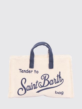 MC2 Saint Barth Borsa in canvas di cotone a righe
