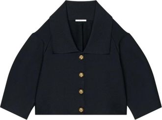 Givenchy Chaqueta Cocoon corta de punto compacto - Jackets - Mujer - Negro - S