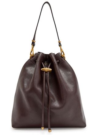 Jimmy Choo London Drawstring Leather Shoulder bag - Brown - One Size