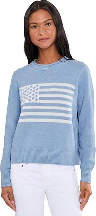 Vineyard Vines Roll Neck Sweater Womens Sweater Serenity Blue Heather : XL, Cotton