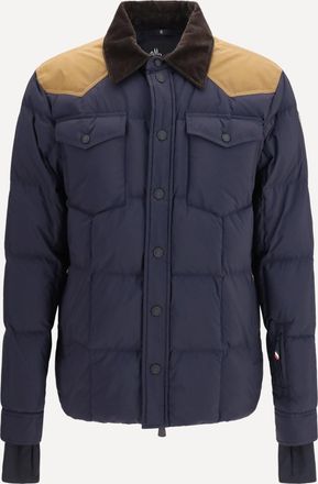 Moncler Geltech Down Ski Jacket with Corduroy Trim Male 5