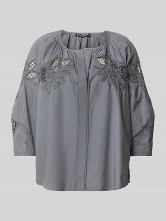 Luisa Cerano Luisa Cerano Relaxed Fit Bluse mit 3/4-Arm in Graphit, Gr&ouml;&szlig;e 36