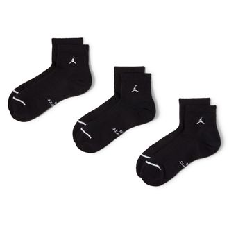 Nike Jordan Everyday Elevated Ankle Socks (3 Pairs) in Black | IR6320-010
