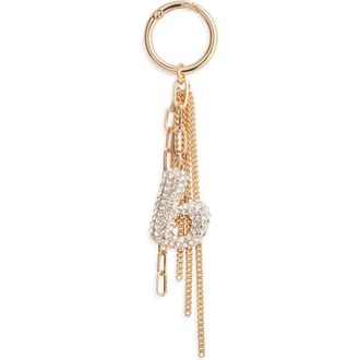 Chelsea28 Pav&eacute; Crystal Inital Bag Charm in B- Clear- Gold at Nordstrom