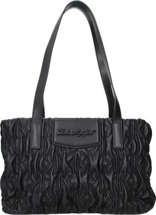 Karl Lagerfeld Black Polyester Shoulder Womens Bag