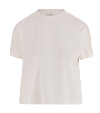 Versace White Round Neck Short Sleeves T-Shirt