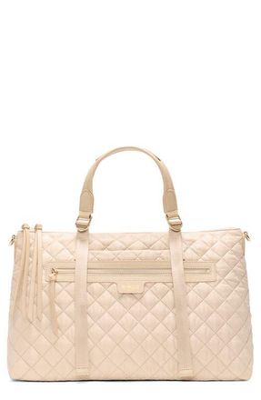 MZ Wallace Medium Park Quilted Nylon Satchel in Buff at Nordstrom