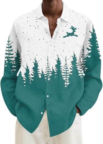 Chemise De Père Noël Amusante Pour Homme, Chemise De Dinde à Manches