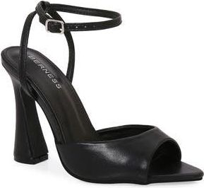Berness Huburta Ankle Strap Sculpted Stiletto Sandal in Black at Nordstrom Rack, Size 5.5