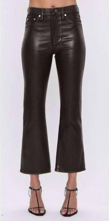 Pistola Denim Lennon High Rise Crop Boot Pants In Coated Mocha