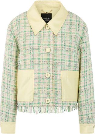 Marc Cain Jas met contrasterende kleurdetails - Dames - Blazers - Veelkleurig - XL - Polyester - Jassen
