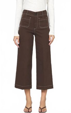 Dear John Denim Audrey High Rise Cropped Jean In Chocolate Torte